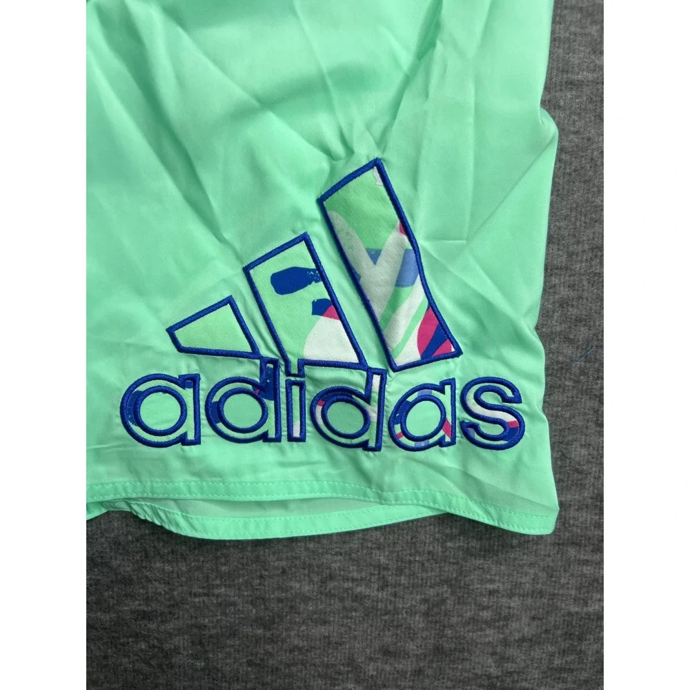 Adidas Mens Flor Log CLX CL Swim Shorts Pulse Mint Green HT2139 2XL NWT